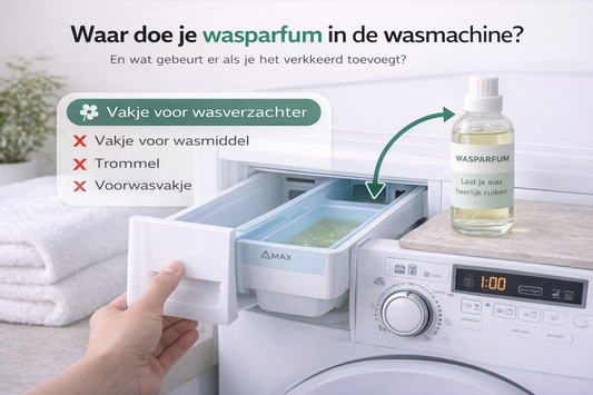 Waar doe je wasparfum in de wasmachine?